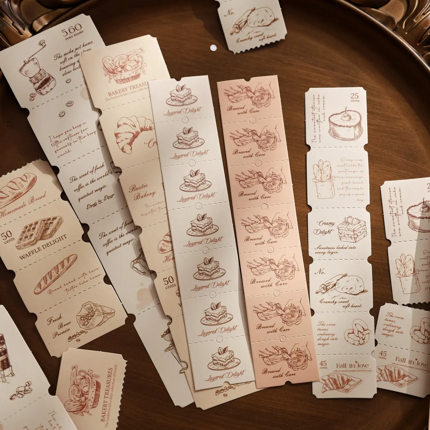 40 Vintage Long Strip Labels Stickers, Retro Design Adhesive Tags, Perfect for Organizing and Decorating, Durable and Reusable