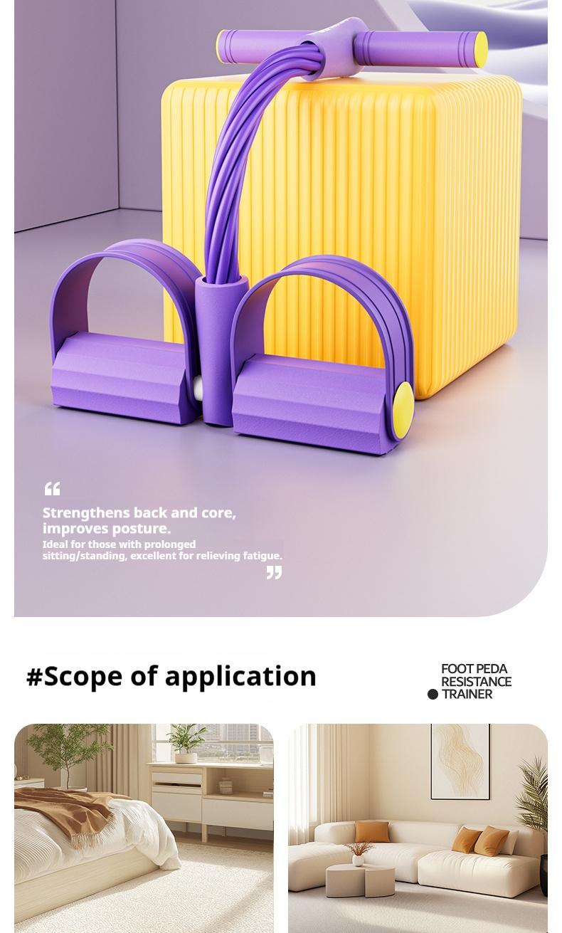 Multi-Function Tension Rope Exerciser |   Home Gym Fitness Tool for Weight Loss, Core Training & Muscle Toning