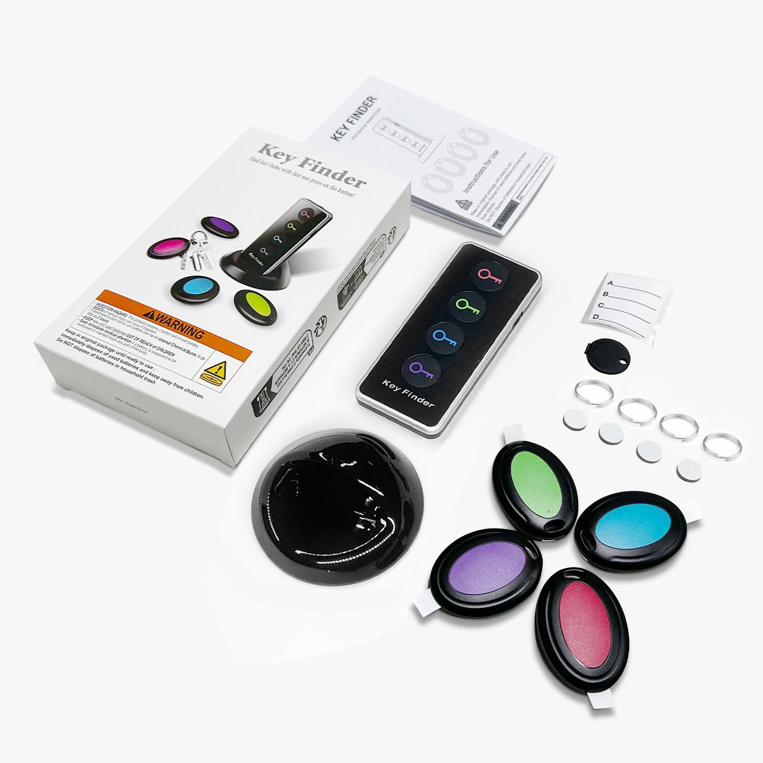 Key Locator, Wireless Rfid Locator Key Positioner with 4 Receiver & Led Flashlight Function Smart Key Finder #GLOBAL PICKS