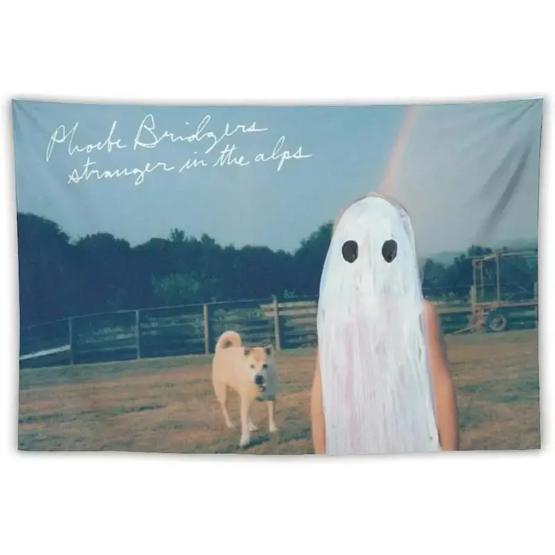 Phoebe Music Poster Bridgers Tapestry Creative Design Print Album Cover Banner Posters Cool Wall Art for Bedroom, College Dorm, and Home Decor - Decorative Hanging Flag Poster