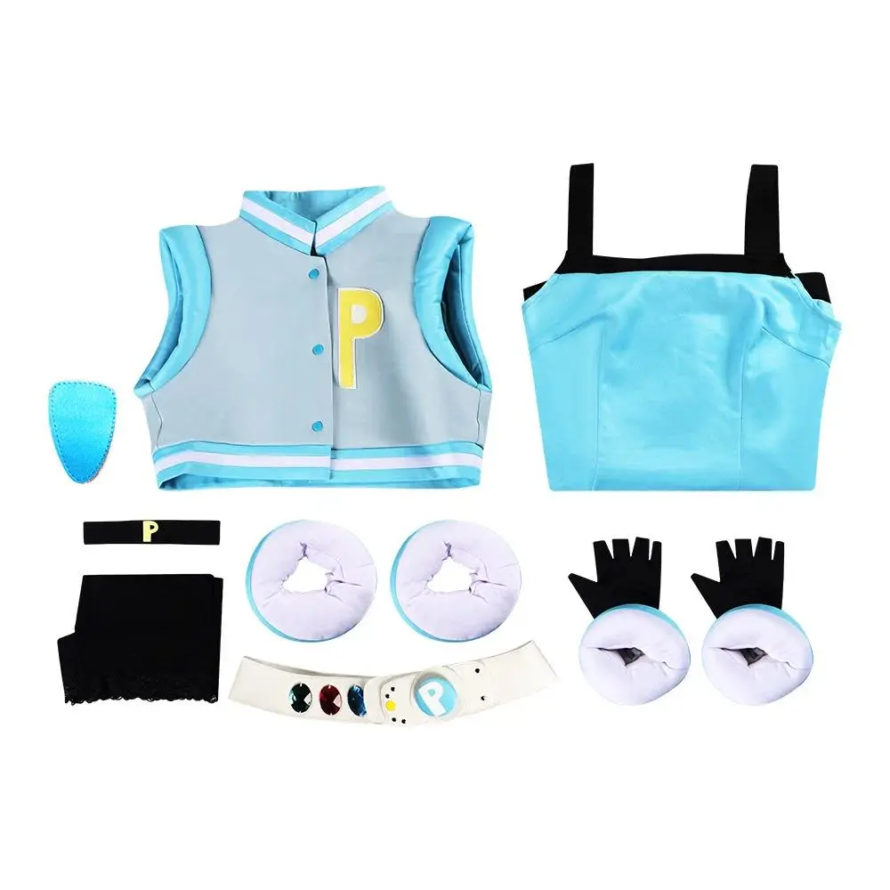 Powerpuff Cosplay Costume for Women Anime Policewomen Blossom Bubbles Buttercup Cosplay Uniform Suit Girl Halloween Dress Up New