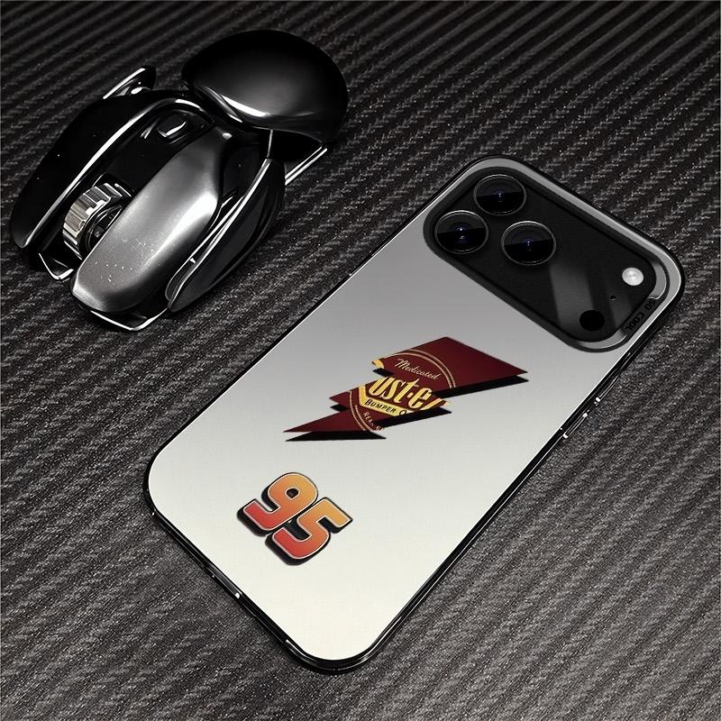 Lightning McQueen 95 Pattern Case for iPhone 17 Pro Max 17 Air 16/15/14/13/12/11 Pro Max Plus Retor High-end Shockproof Drop Screen Protection Cute Durable PC Smartphone Cover