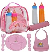 Convertible Combo Baby Doll Stroller for 3 Year Old Girls & Up |   Play Toy Baby Stroller for Dolls, Folding Adjustable Bassinet Carriage Buggy with Storage Basket Converts to Sit Up Pushcart Pram, Red