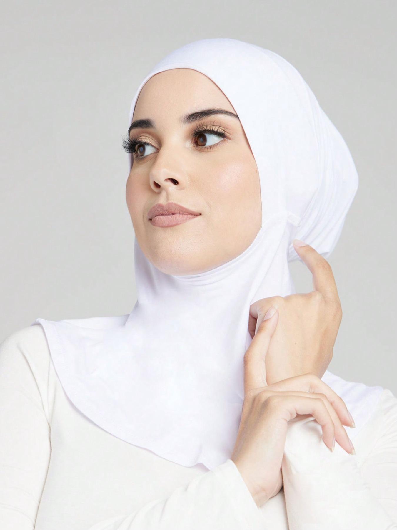 Women's Solid Color Instant Hijab, Modest Soft Comfortable Hijab for Daily Wear, Fashionable Minimalist Accessories for Women & Girls