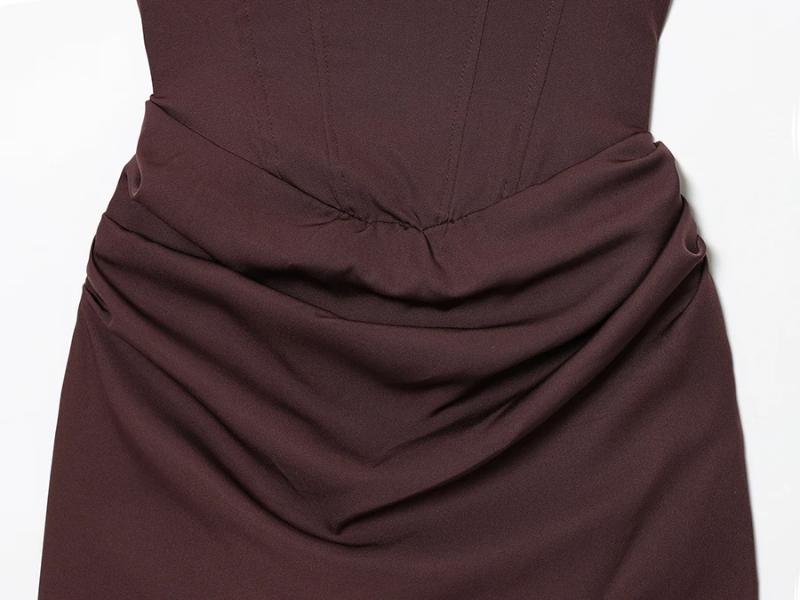 Aria Muse French Style Women Ruched Short Dress Fashion Summer Party Evening Gown Spaghetti Strap Bodycon Sexy Bandage Corset Mini Dress