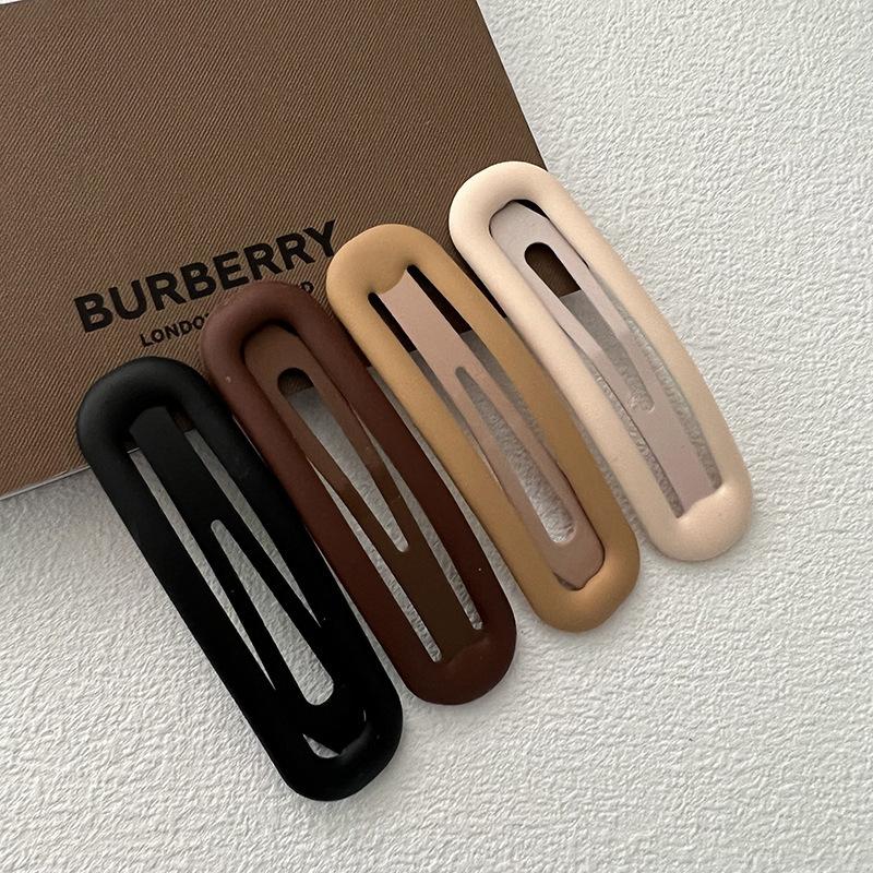 Matte Dusty Pink BB Hair Clip, Minimalist Snap Hairpin for Women Daily Wear Matte Dusty Pink BB Hair Clip, Minimalist Snap Hairpin for Women Daily Wear