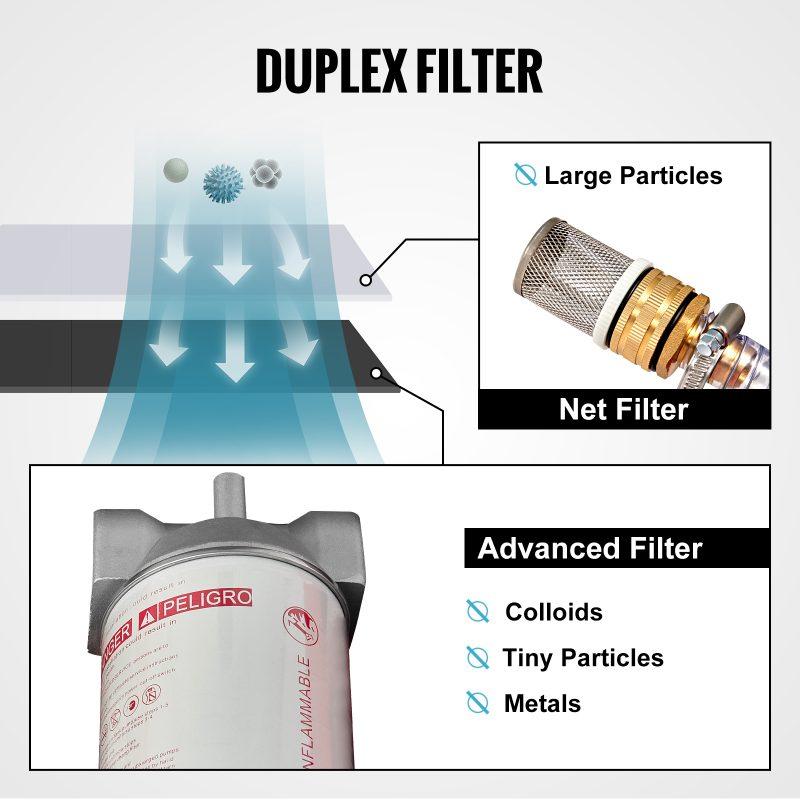 VEVOR Portable Diesel Tank, 116 Gallon Capacity 10 GPM Flow Rate, Diesel Fuel Tank with 12V Electric Transfer Pump and 13.1ft Rubber Hose, PE Diesel Transfer Tank for Easy Fuel Transportation, Black