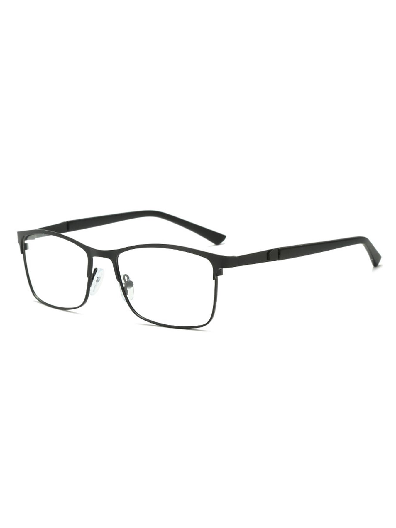 Photochromic Glasses, Minimalist Business Metal Full Frame Eyeglass, Fashion Eyeglasses for Men & Women, Photochromic Glasses for Daily Wear, Stylish Eyeglass, Lightweight Eyeglasses