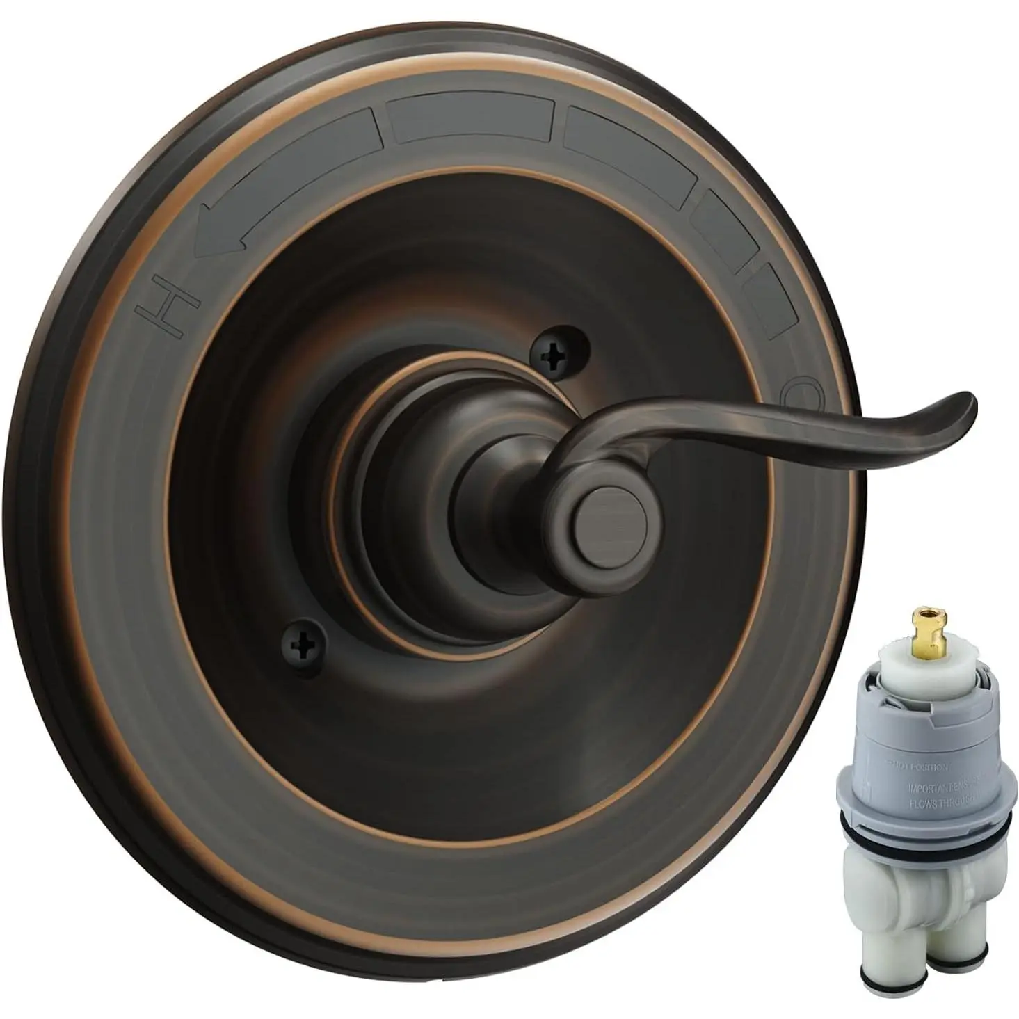 BT14096-OB Replacement for 14 Series Single-Function Valve Trim Kit Handle (RP46074 Cartridge Included),Compatiable with Shower Faucet System Valve R10000 Series,Oil Rubbed Bronze