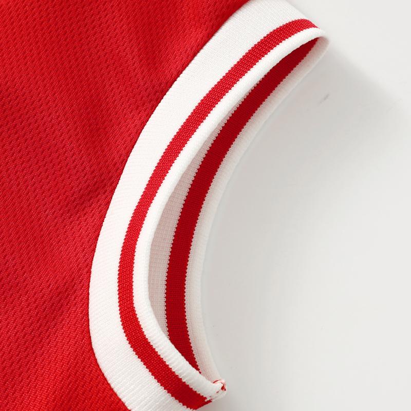 6-piece children's basketball suit, boys' and girls' jerseys, ball pants suit, digital letter printed summer lightweight basketball vest and shorts.