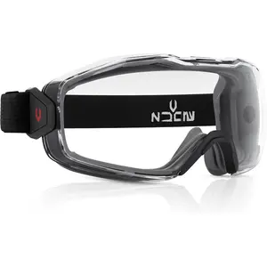 Anti Fog Safety Goggles Over Glasses For Men And Women - ANSI Z87.1 Premium Anti Scratch & UV380 - Eye Protection with Panoramic Lens & Adjustable Strap - Perfect Dust Goggles for Chemistry Lab