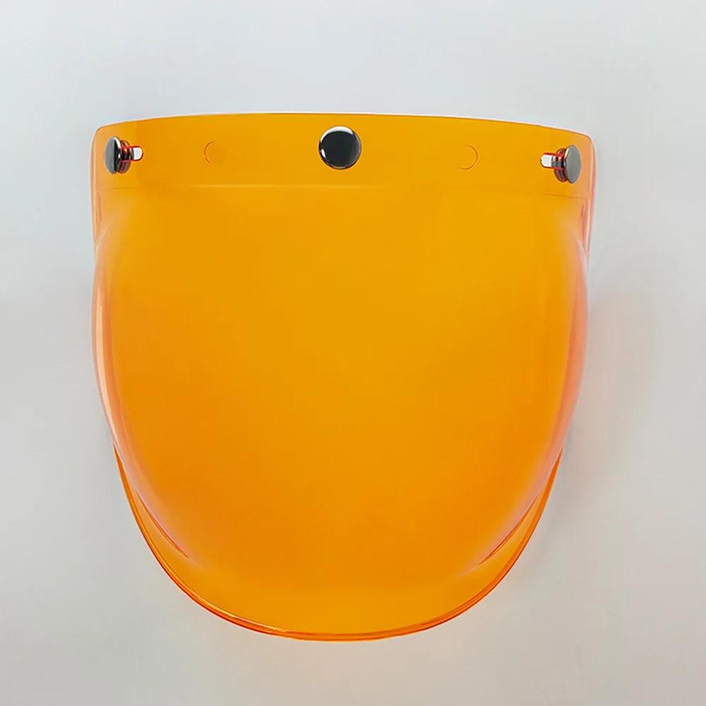 Three Buckle Bubble Visor for Three-Button Helmets Flip-Up Motorcycle Helmet Visor Capacete Lens Visera Cosco Moto Accessories