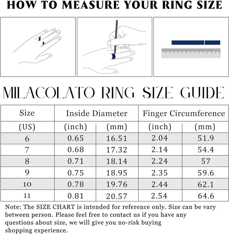 MILACOLATO 925 Sterling Silver Rings for Women Men Beveled Edge Plain Thumb Ring High Polish Wedding Band Ring Comfort Fit Size 6-11, 3mm 4mm 5mm 6mm
