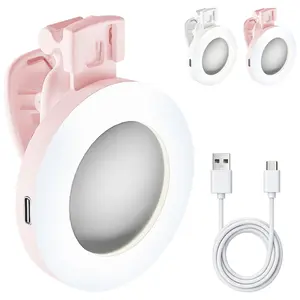 Rechargeable LED Fill Light for Selfies & Video Calls, Ideal for Content Creators & Everyday Users, Must-Have Lighting Solution
