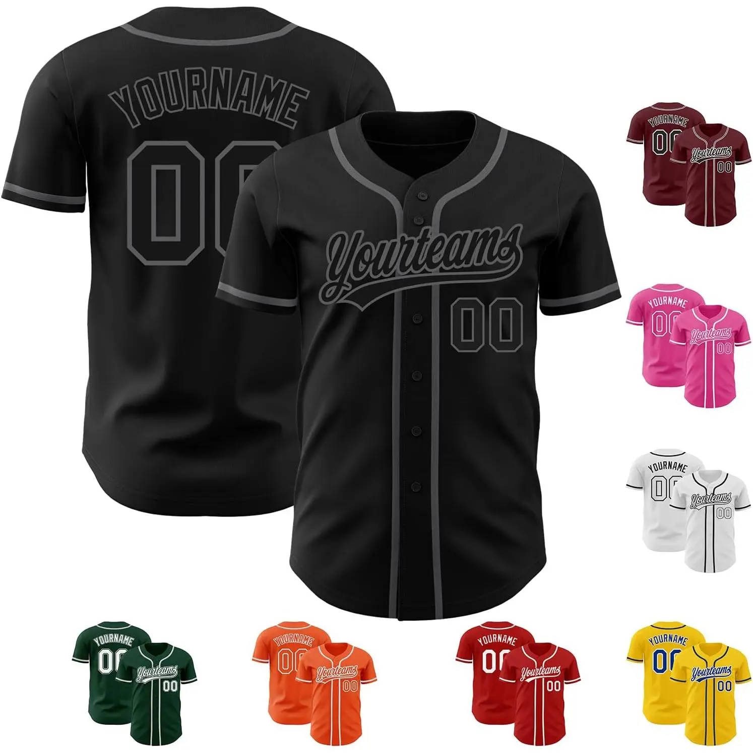 Custom Baseball Jerseys Stitched Personalized Striped Baseball Shirts for Men Women Youth Boys Sports Team Uniforms Custom Baseball Jerseys Stitched Personalized Striped Baseball Shirts for Men Women Youth Boys Sports Team Uniforms