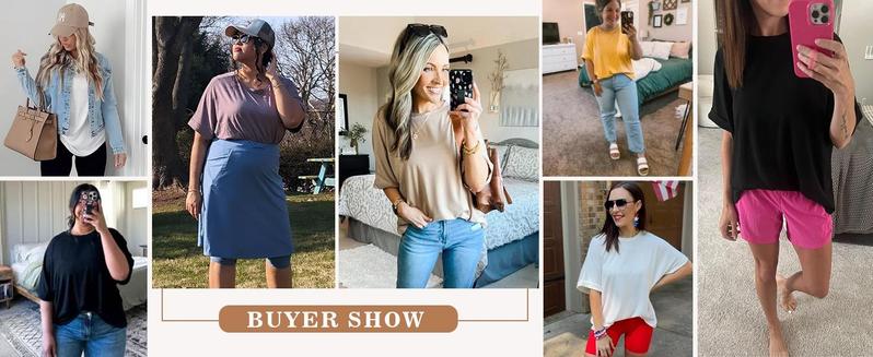 Danedvi Womens Tops Oversized Tshirts Summer Short Sleeve T Shirts Casual Loose Fit Basic Tees Leggings Cute