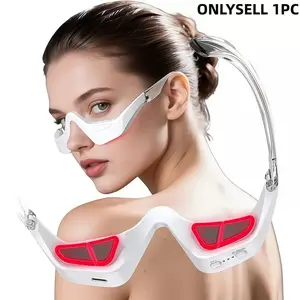 Eye Beauty Instrument, Eye Massager, Lightweight Eyemask, LED Eye Mask, Hand-Free Eye Care Mask, USB Rechargeable, Unisex Design, Adjustable Shoulder Strap, Beauty Devices