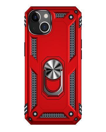 for iPhone 13 Case, Case iPhone 13 with HD Screen Protector, Military Grade Protective Cases with Ring for iPhone 13 (Red)