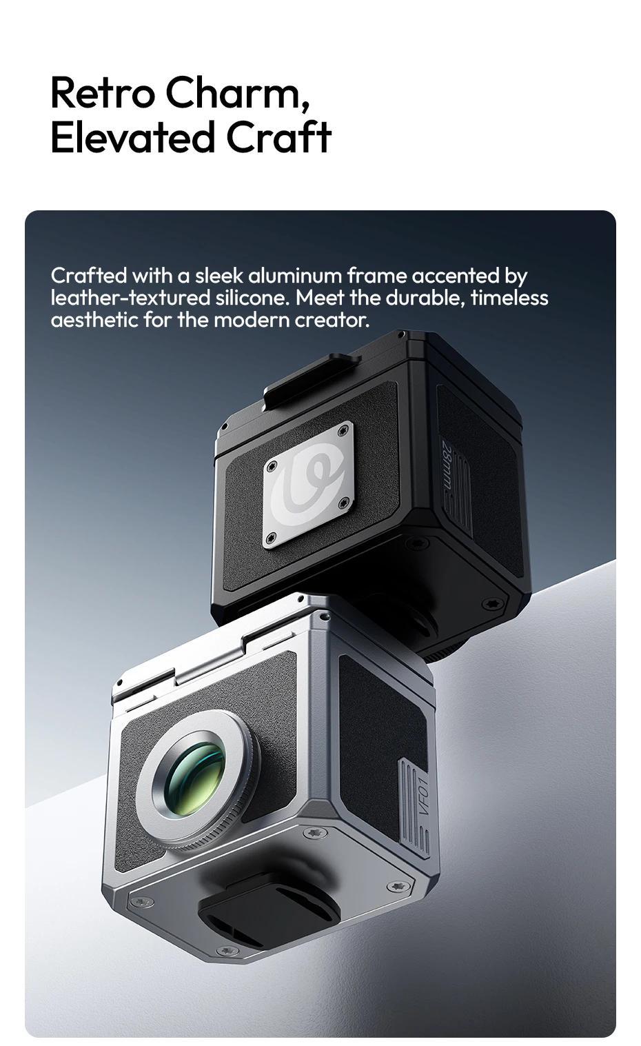 Ulanzi VF01 Waist-Level Viewfinder 35/50mm Framelines 28mm Focal Length 3-element Lens Group for Camera Enthusiasts