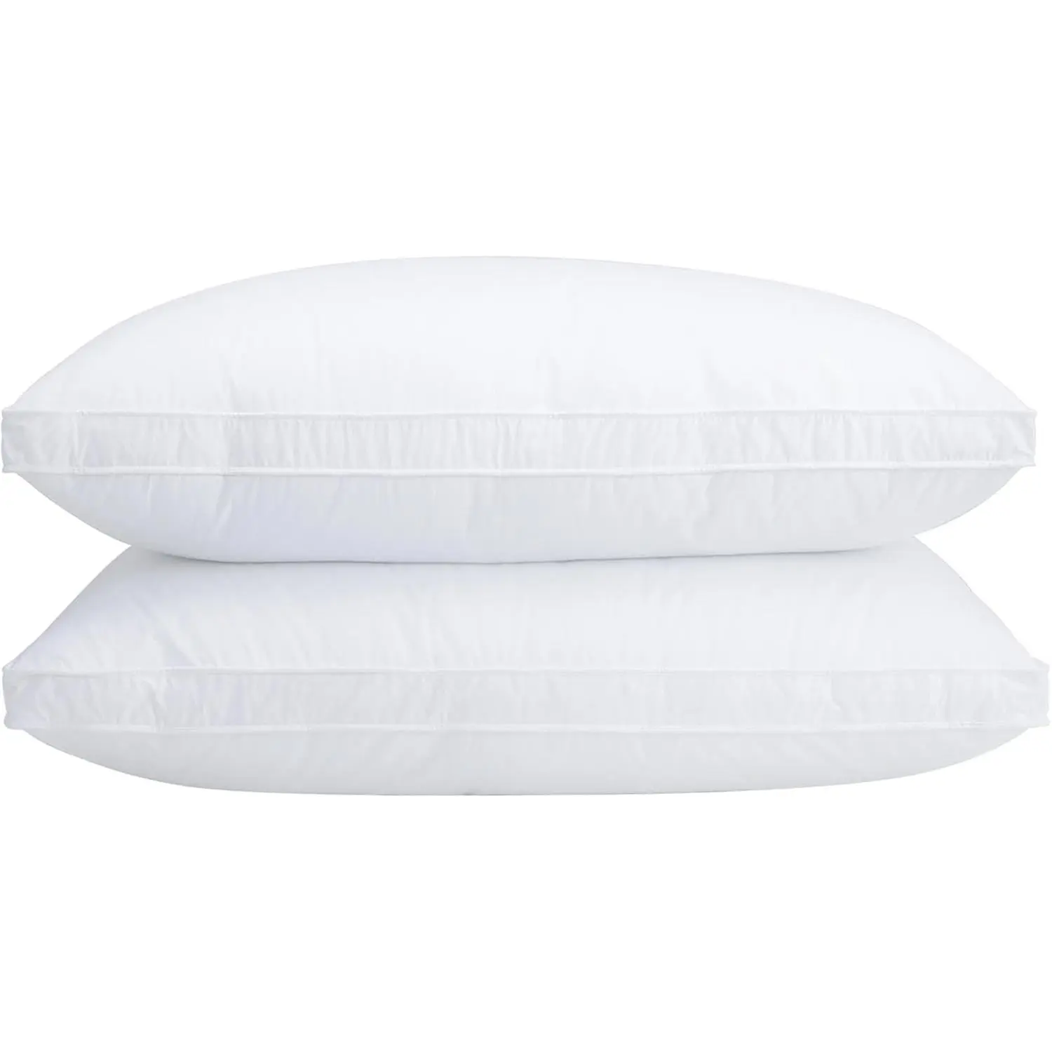 Size Goose Down Pillows Set of 2 -  Bed Pillows 500 Fill Power with   Cover, Medium Firm Support