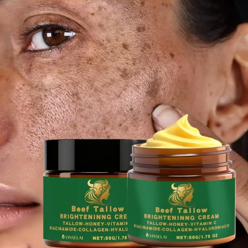Moisturizing Face Cream with Niacinamide, Collagen, Hyaluronic Acid, Alcohol-Free, Suitable for All Skin Types, Reduces Dark Spots, Tightens & Smooths