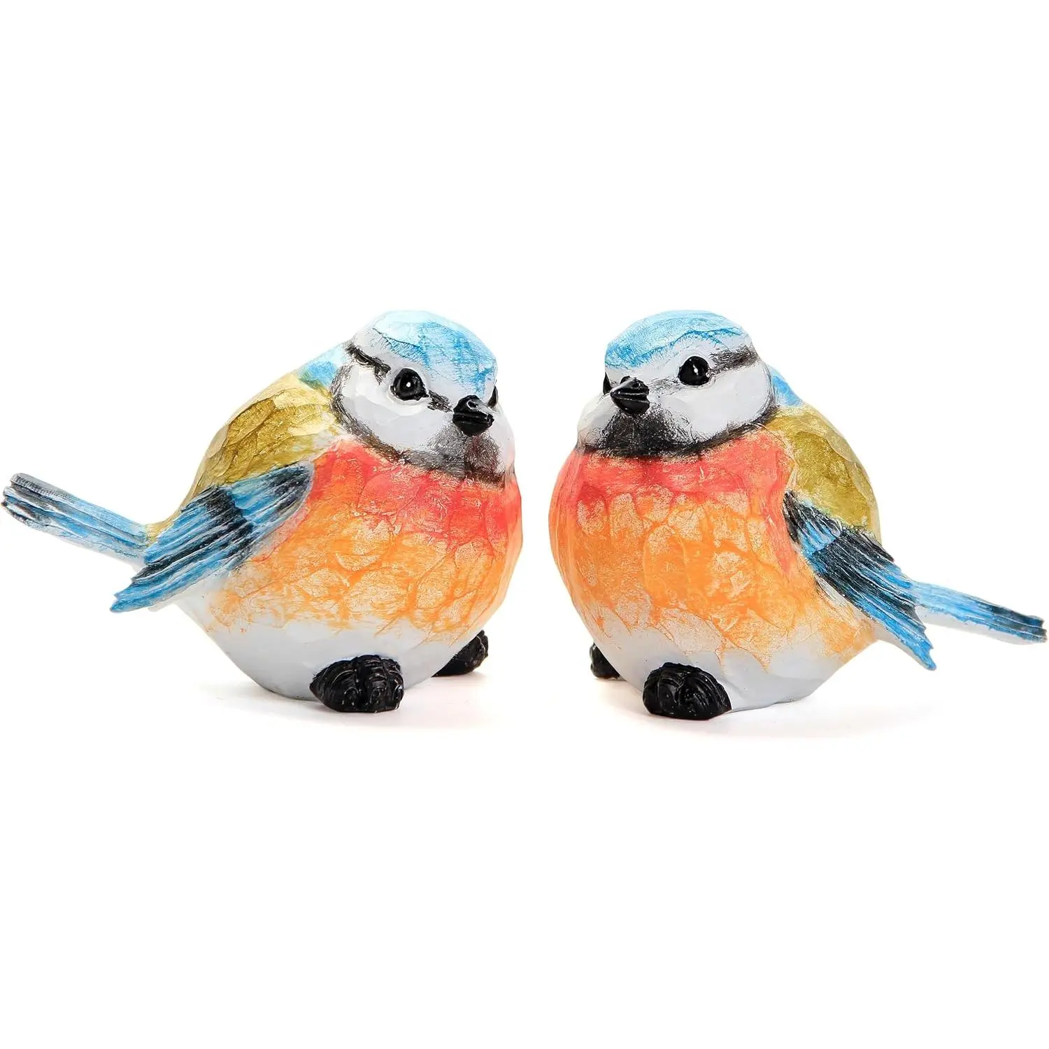 Outdoor Bird Statue for Garden Decoration 2 Small Birds Figurine for