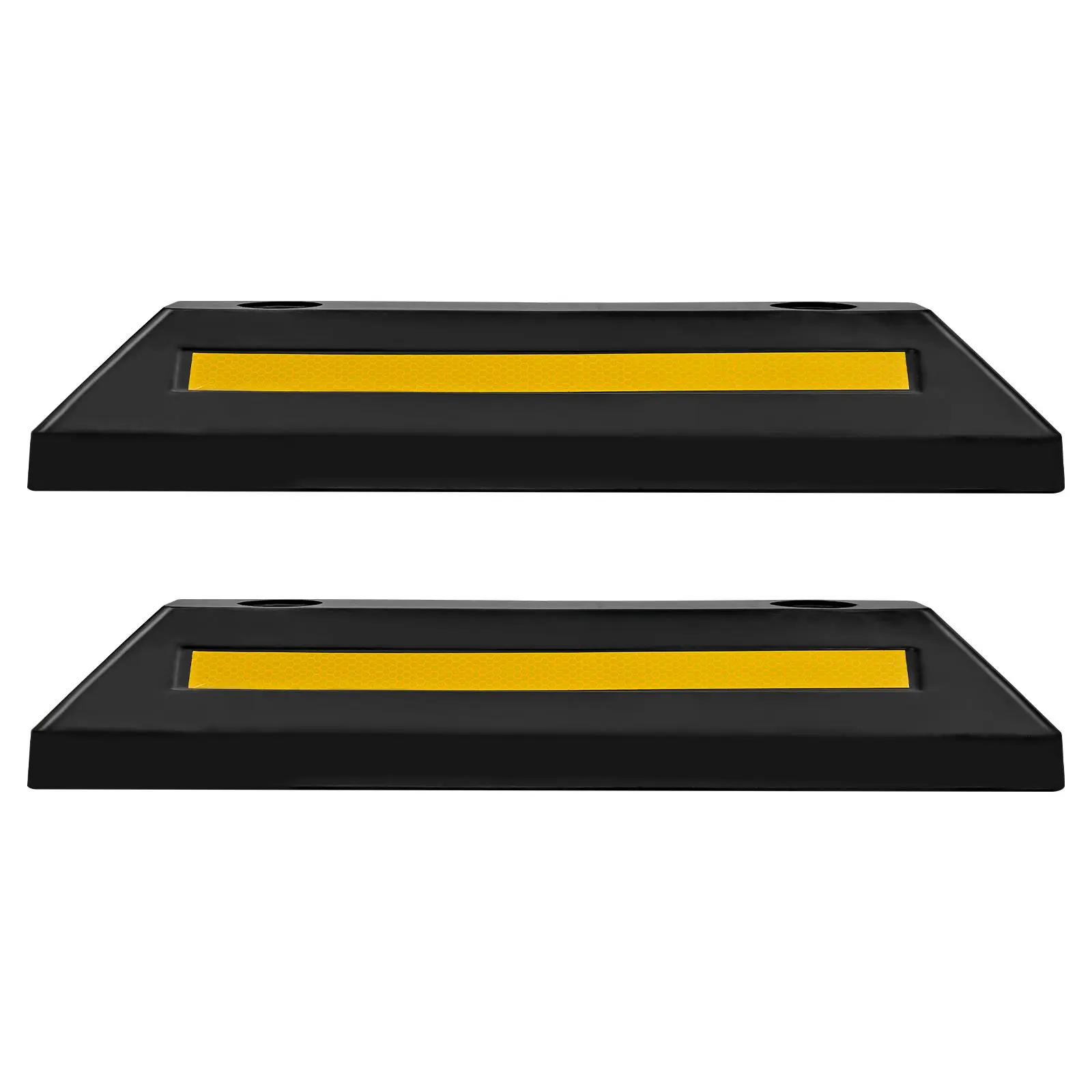 Parking Stopper, Heavy Duty Parking Aid for Garage, Rubber Construction, Aid Gadgets for Cars Vans Trucks Tire Wheel Guide Block Stops Bumpers, Easy Parking, Wide Applications