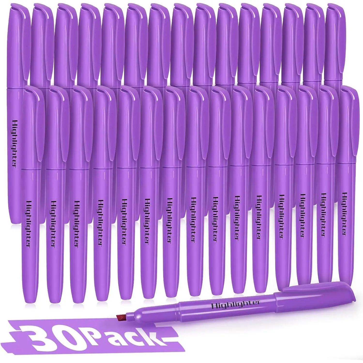 Highlighters, 30 Packs  Highlighter Bulk, Chisel Tip Dry- No Bleed Highlighter Markers for Adults , Office Classroom  Have, School Supplies for Teachers