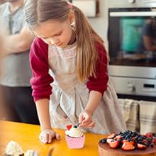 Make baking easier and prettier with 100PCS polka dot cupcake wrappers!Premium greaseproof paper ensures no mess, no sticking, and easy release.Classic polka dot design fits any celebration-birthdays, weddings, holidays