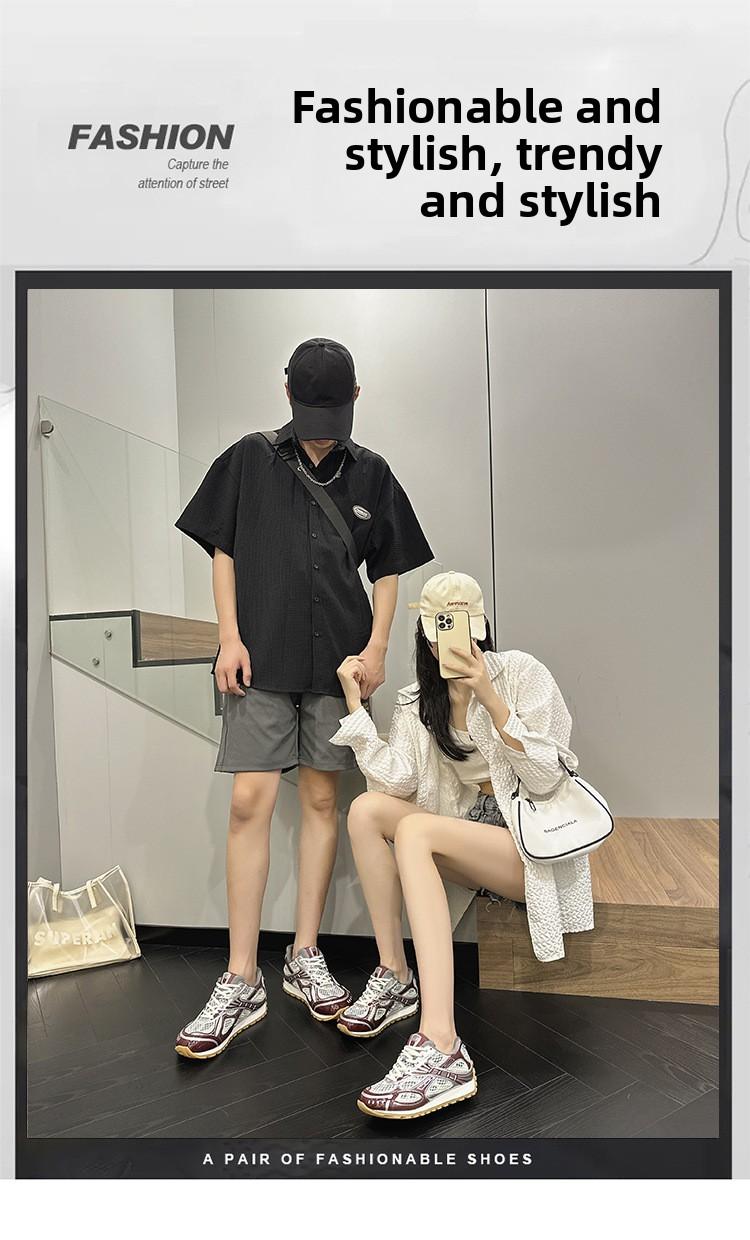 2026 New Model Women's Dad Shoes Breathable Sports Shoes Trendy Casual Versatile Anti-Slip Breathable