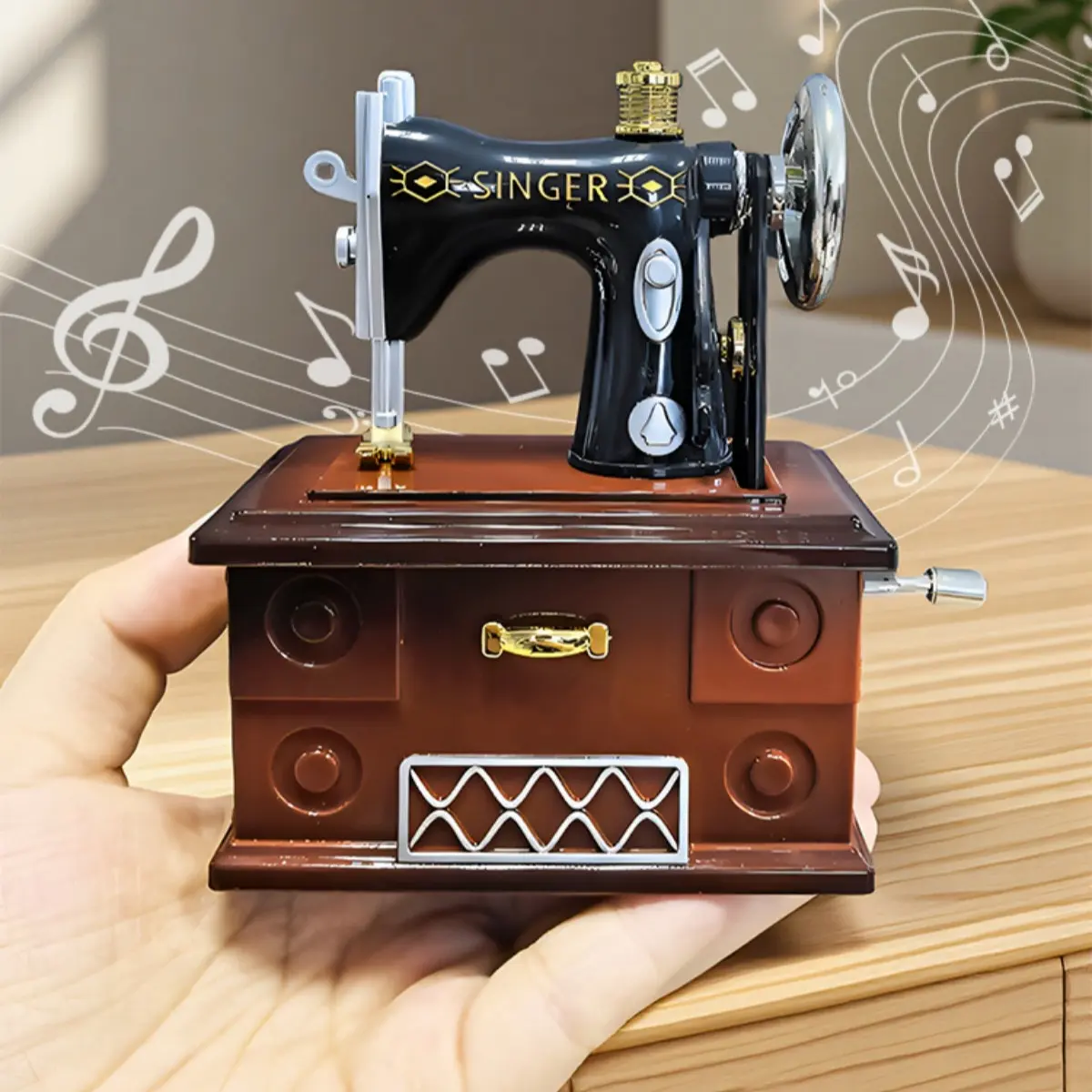 Hand Crank Music Box, Perfect Gift for Friends, Birthday, Anniversary, Graduation, Home Decor, Mother's Day, Christmas