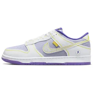 Union x Nike Dunk LA Court Purple Retro Low-Top Sneakers for Men and Women Verifiable, with credentials and supporting global authentication
