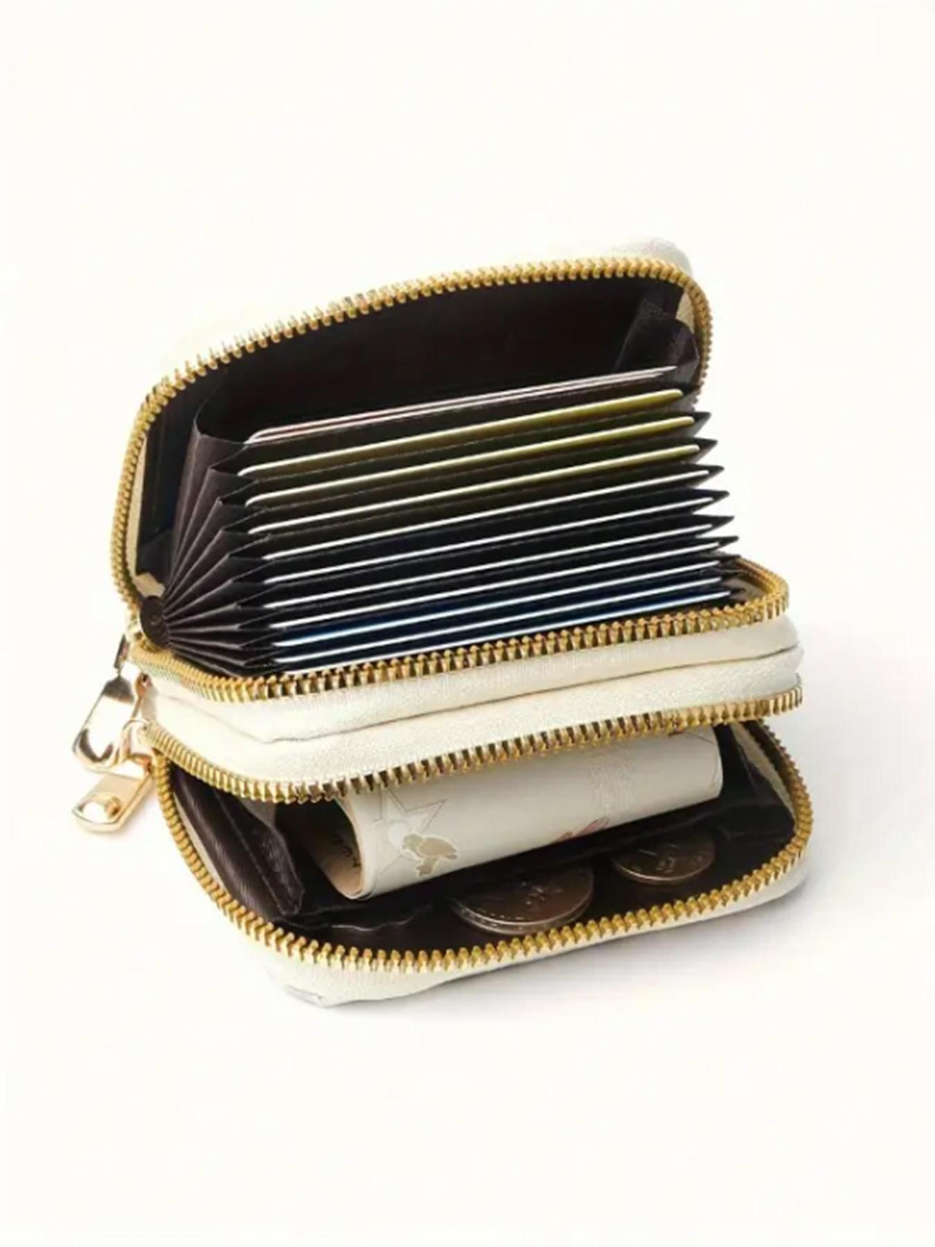 Fashion Leopard Pattern Zipper Card Holder, 2024 New Style Casual Versatile Card Holder for Women, Trendy All-match & Exquisite Card Holder for Daily Use, Purse