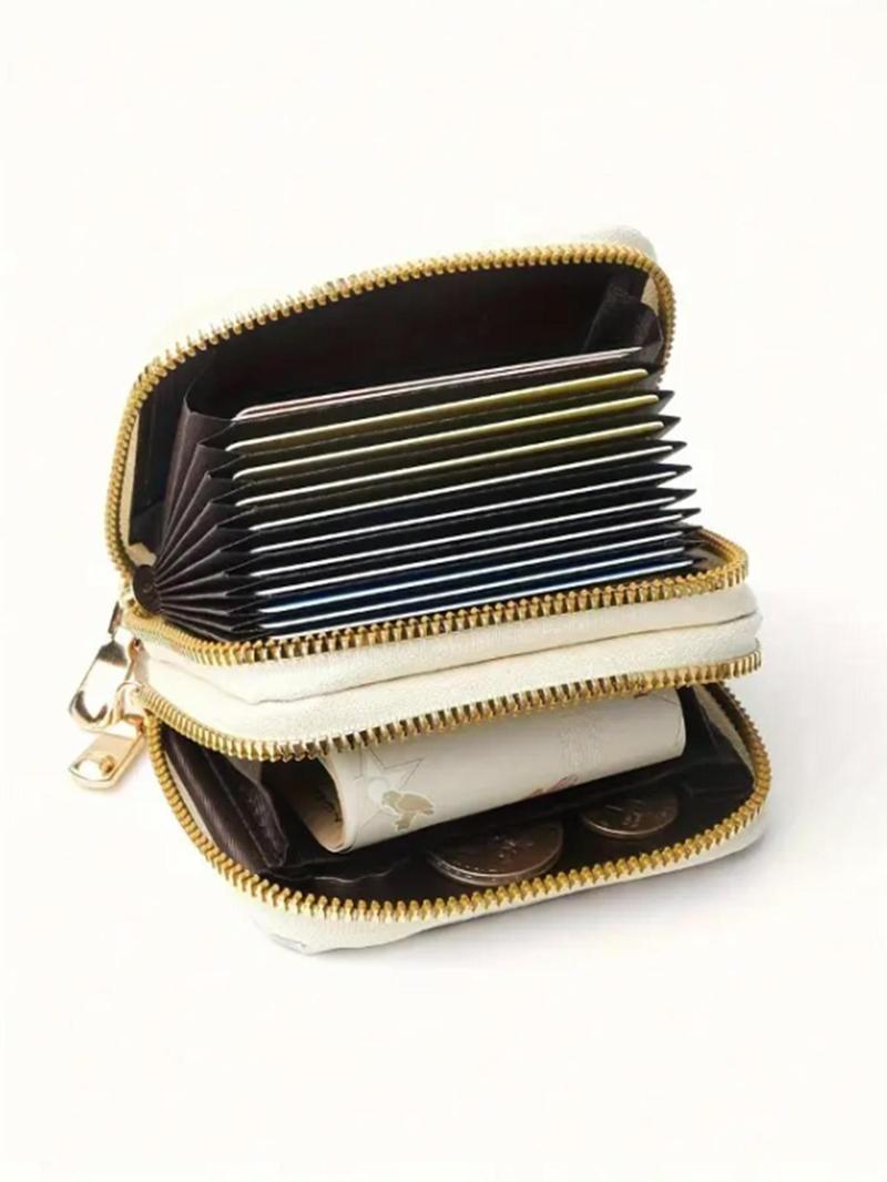 Fashion Leopard Pattern Zipper Card Holder, 2024 New Style Casual Versatile Card Holder for Women, Trendy All-match & Exquisite Card Holder for Daily Use, Purse