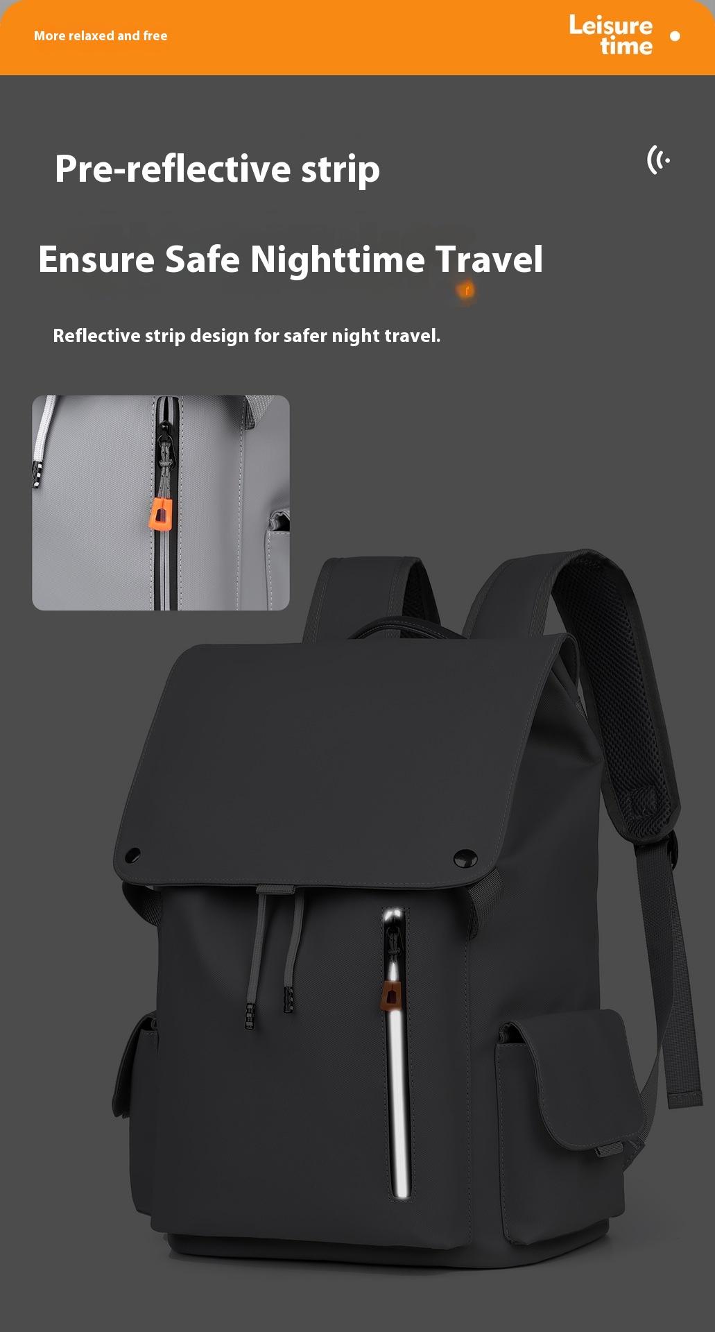 BIGWIG Men's Backpack Large Capacity Waterproof Laptop Bag for High School and College Students Travel School Bookbag Casual Outdoor Durable