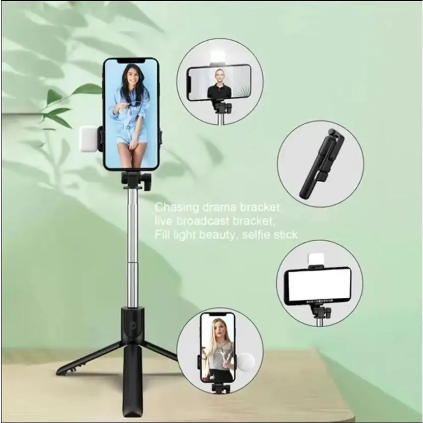 Portable Bluetooth Selfie Stick Tripod,Compatible with AllCellphones