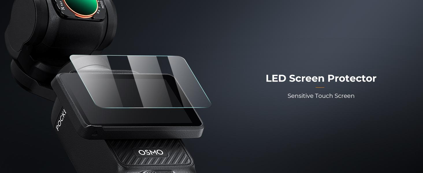 K&F Concept Effect Filters Compatible with DJI OSMO Pocket 3 External Expanded View Accessories Filters (ND2-32 + ND32-512)