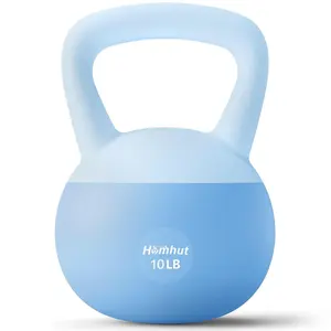 Household Safe Soft Kettlebell Anti Slip Integrated Handle Cushioned Bottom Anti Impact No Surface Scratches Home Gym Fitness Equipment Strength Training Daily Full Body Conditioning Gear