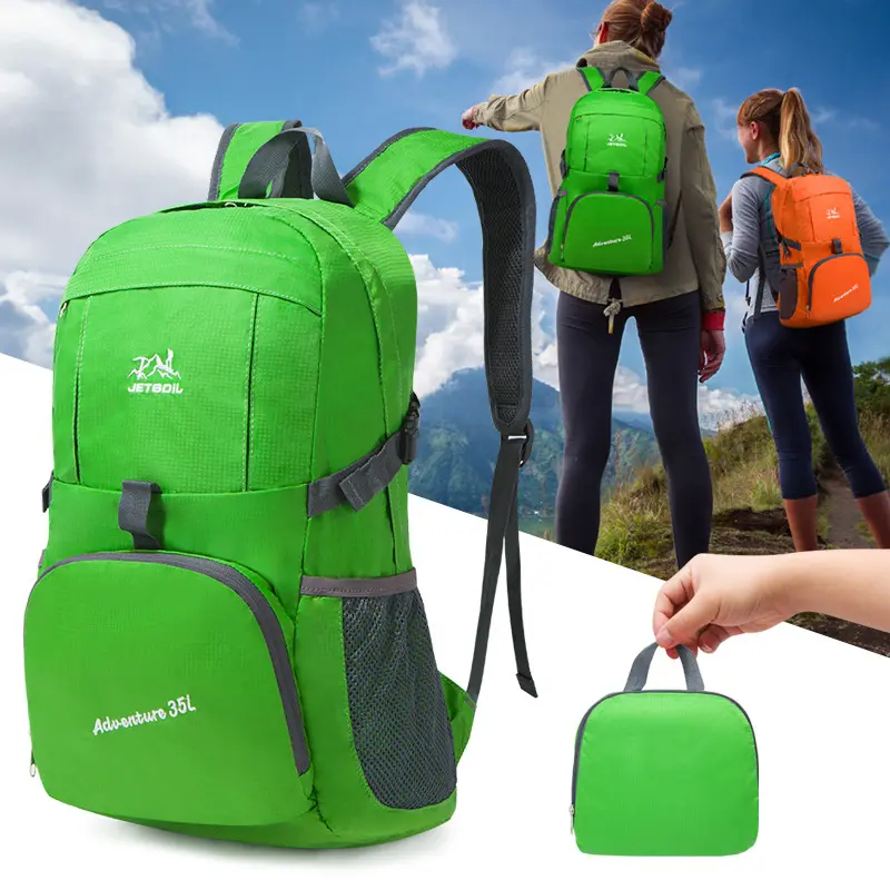 Foldable Nylon Travel Backpack, Lightweight Portable Daypack for Outdoor Hiking, Camping&Daily Trip
