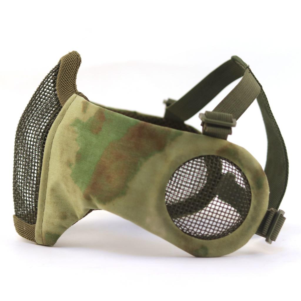 Iron mesh steel wire mask Outdoor field iron mesh mask, half-face steel wire mesh real CS protective mask