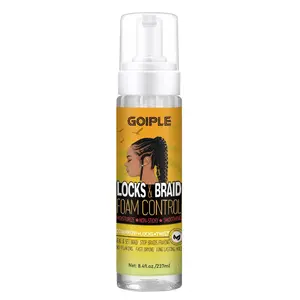 Braid Foam Control Mousse for Braids, Twists & Locs, No Flake Extra Hold High Shine, Moisturizing Lightweight, Easy to Apply, 8 fl oz