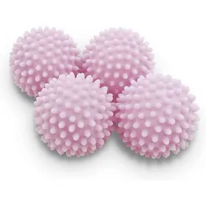Dryer Balls 4 Pack - Reusable Dryer Balls (Light Purple)