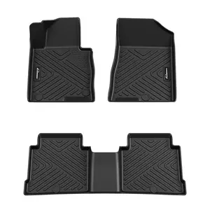 GARVEEAnti-Skid Floor Mats Compatible with 2015-2019 Hyundai Sonata and 2016-2020 Kia Optima, Black Floor Liners Designed for Durability and Protection, Excluding Hybrid Models