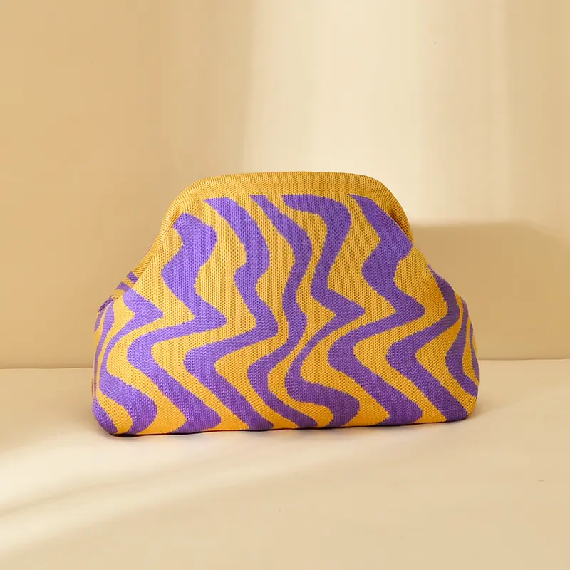 Purple yellow wavy pattern