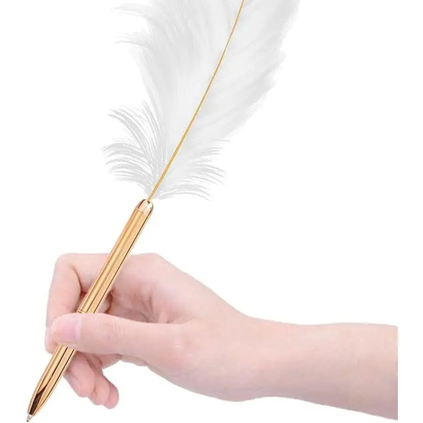 White  Pen,  Ballpoint Pen Black Inks Pen Wedding Signing Pen Refillable Ballpoint Pen for School Writing,Signatures Pens and Refills Ballpoint Pens