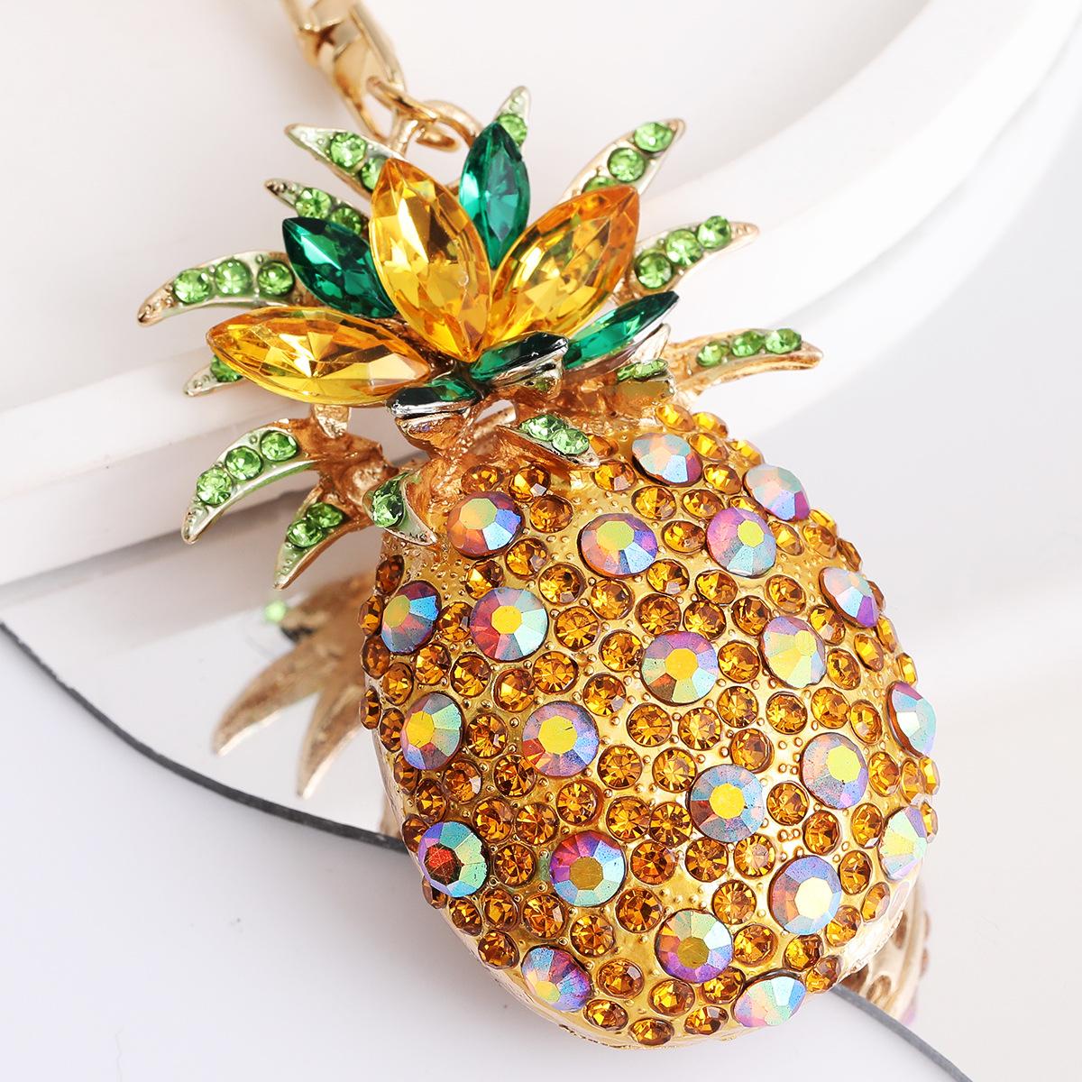 New Rhinestone fruit Keychain, 3D Fruit Bag Charm with Leaf Pendant, Cute Bling Green Apple Car Key Ring Accessory for Women,perfect daily use gift New Rhinestone fruit Keychain, 3D Fruit Bag Charm with Leaf Pendant, Cute Bling Green Apple Car Key Ring Accessory for Women,perfect daily use gift