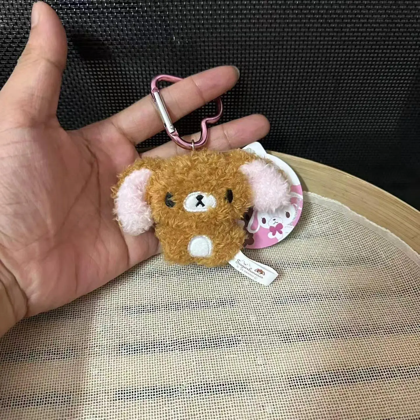 Kawaii Cartoon Sugarbunnies Plush Toys Love Chain Keychain Creative Peripheral Backpack Pendant Soft Stuffed Doll Friend Gift