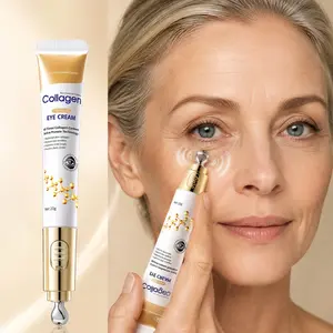 Collagen Anti-Wrinkle Electric Eye Cream, 20g. Hyaluronic acid and niacinamide. Firms and brightens, moisturizes and smooths, increases skin elasticity. Korean skincare, suitable for all skin types.