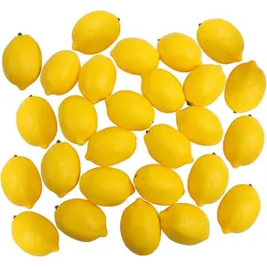 10 count Artificial Mini  Decor  Fruit  Party Festival Decoration Props,Artificial Lemons  Lifelike Small Lemons  Fruit for  Kitchen Wedding Party Decoration Photography