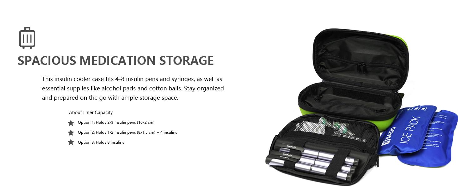 Insulin Cooler Travel Case TSA Approved Refrigerated Medicine Cooler for Travel w/Thermometer Temperature Diabetic Travel Case w/2 Reable Ice Packs for Daily Life Trip Insulin Cooler Travel Case TSA Approved Refrigerated Medicine Cooler for Travel w/Thermometer Temperature Diabetic Travel Case w/2 Reable Ice Packs for Daily Life Trip